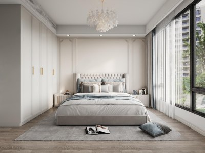 法式主卧3D模型下载